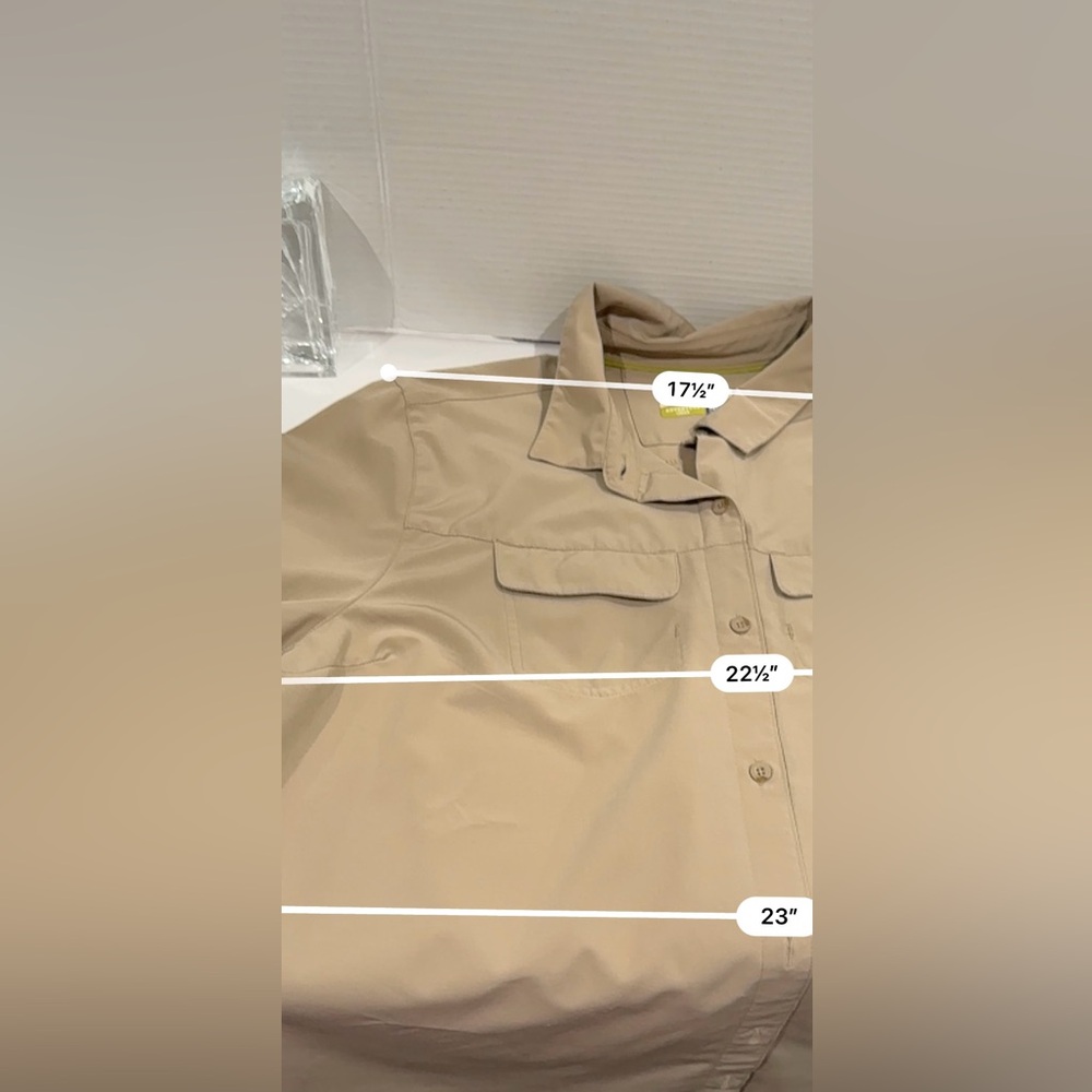 PTP 22.5” No-Fly-Zone Hiking Shirt XXL Khaki/Tan 🤎Insect Repellent Adventure - Picture 13 of 16